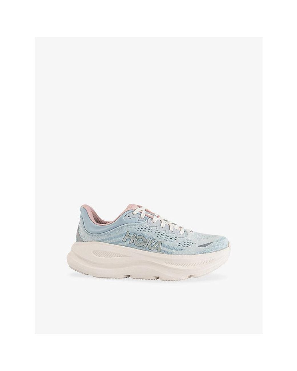 Hoka One One Blue Bondi 9 Mesh Trainers