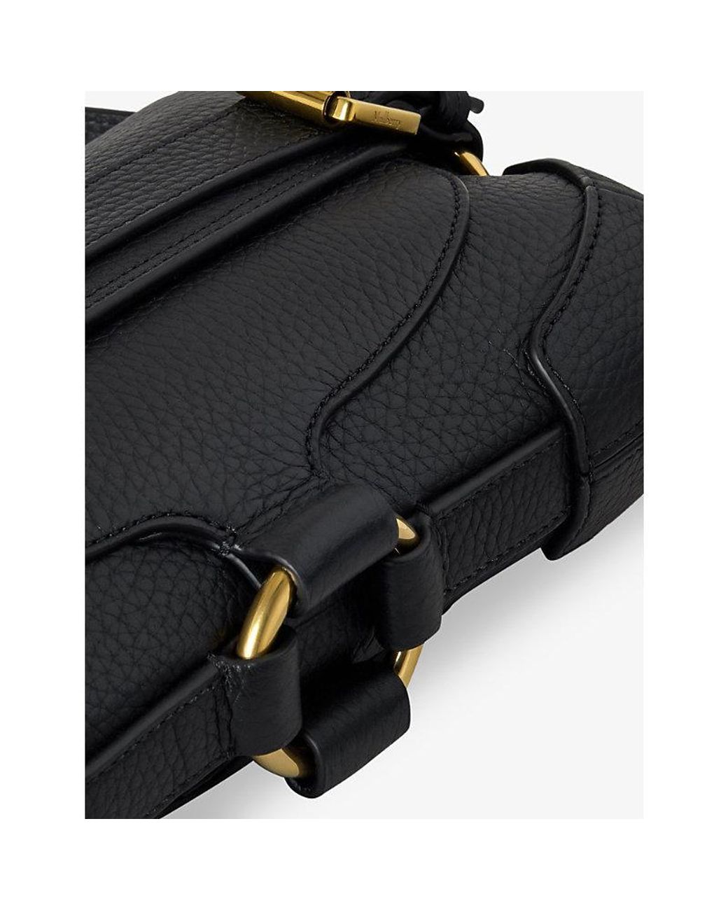 Mulberry Black Lennox Buckle-Embellished Shoulder Bag