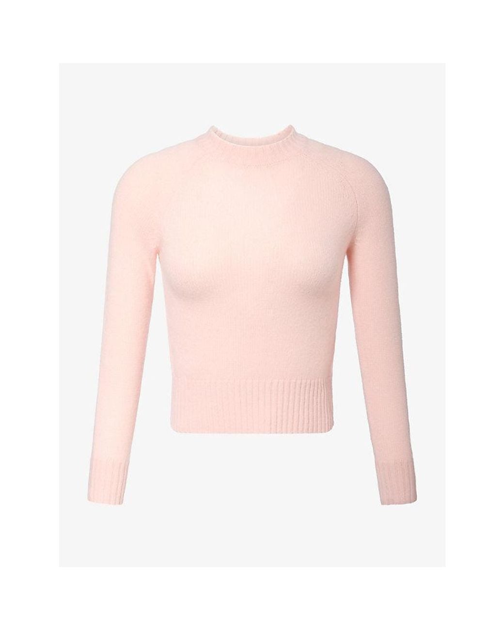 Acne Pink Koyala Cashmere Knit Top