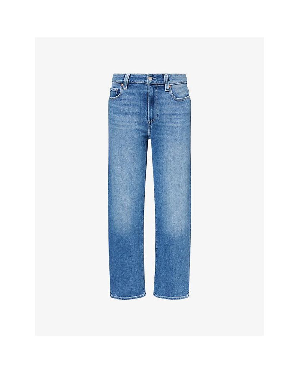 PAIGE Blue Mason Ankle Straight-Leg Denim Jeans