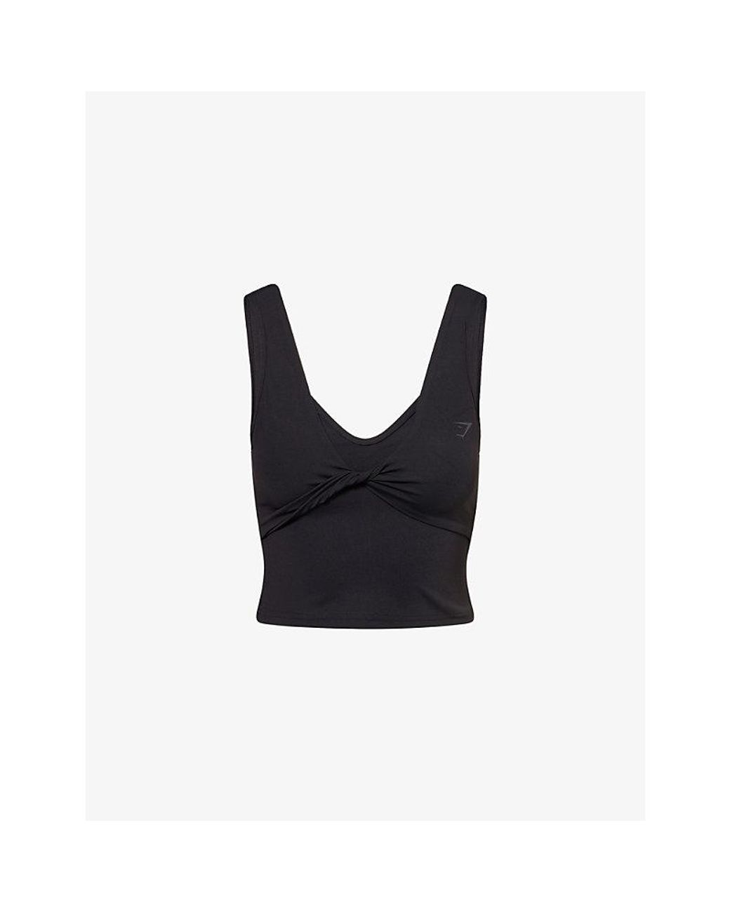 GYMSHARK Black Bareform Stretch-Jersey Tank Top