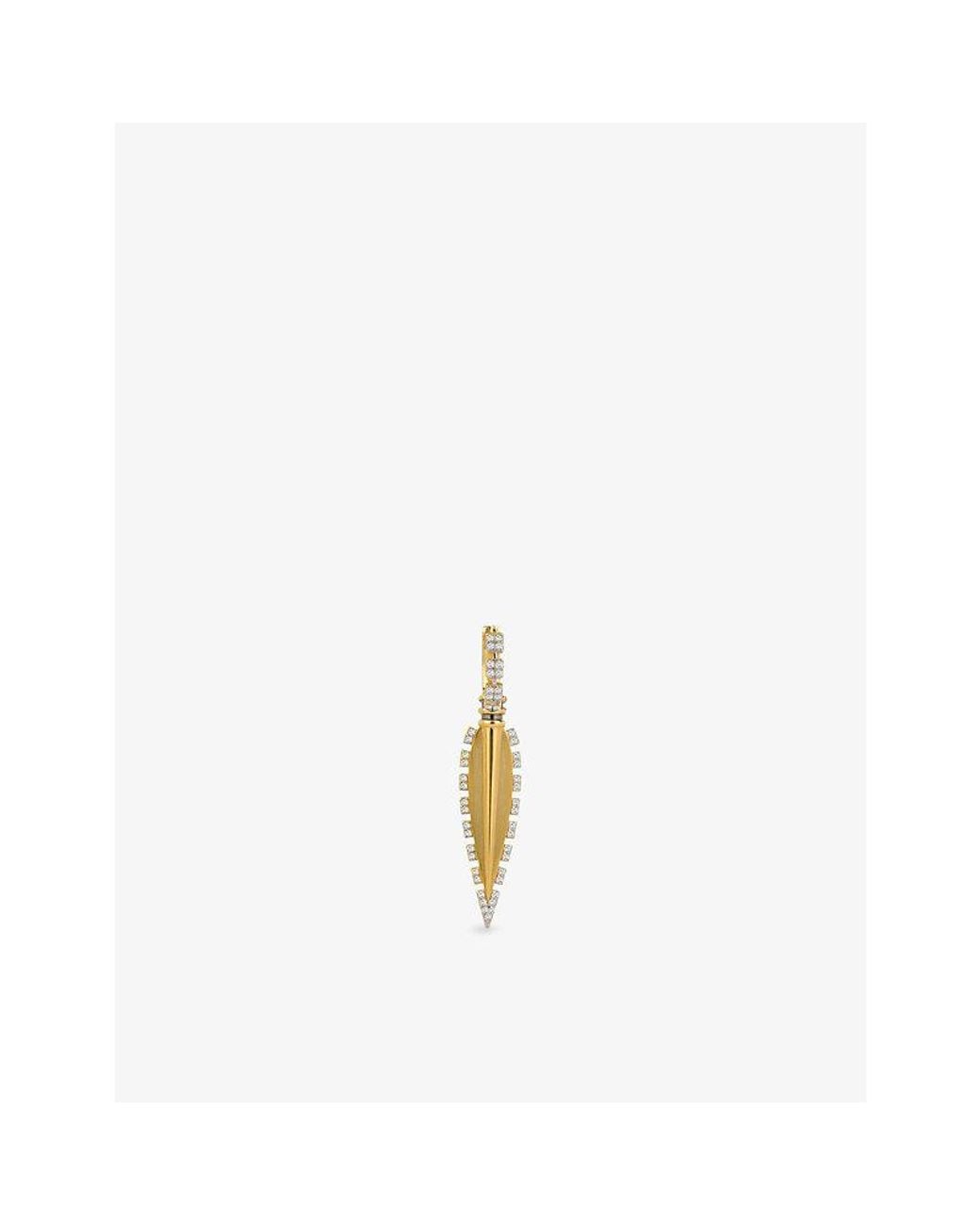 Kismet by Milka White Victoria 0.25Ct Diamond Drop Huggie