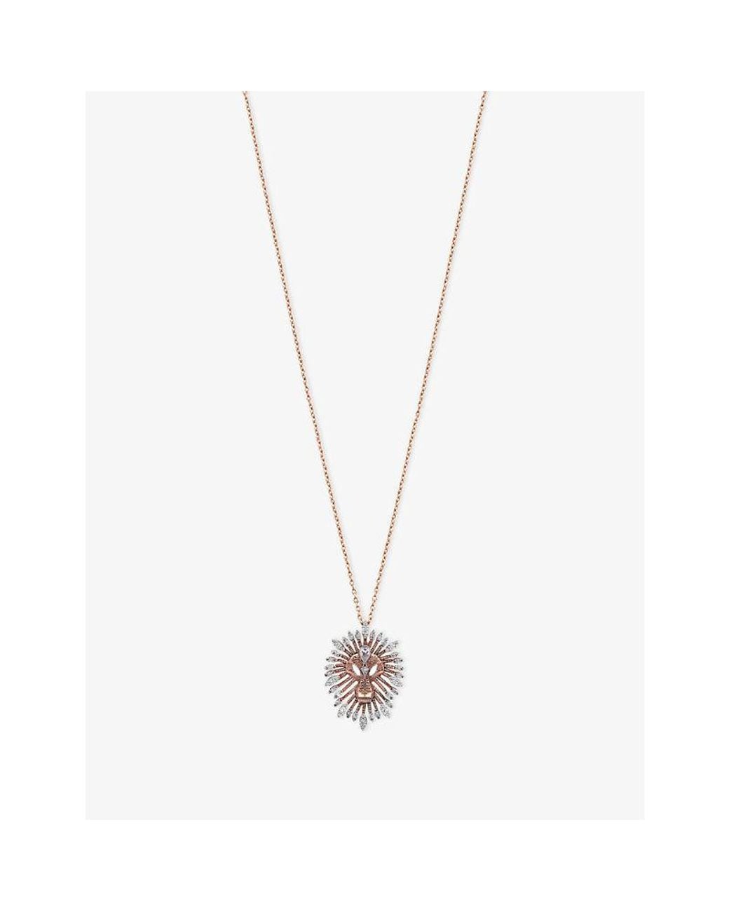 Kismet by Milka White Leo Mini 0.23Ct Diamond Pendant Necklace