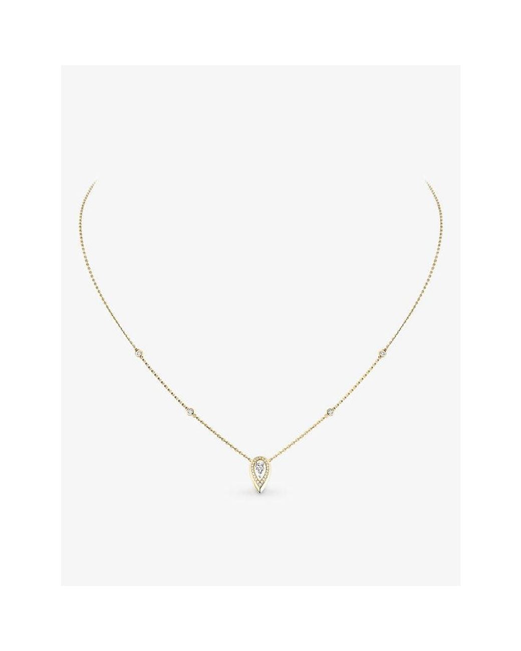 Messika Metallic Fiery And 0.10Ct Diamond Necklace