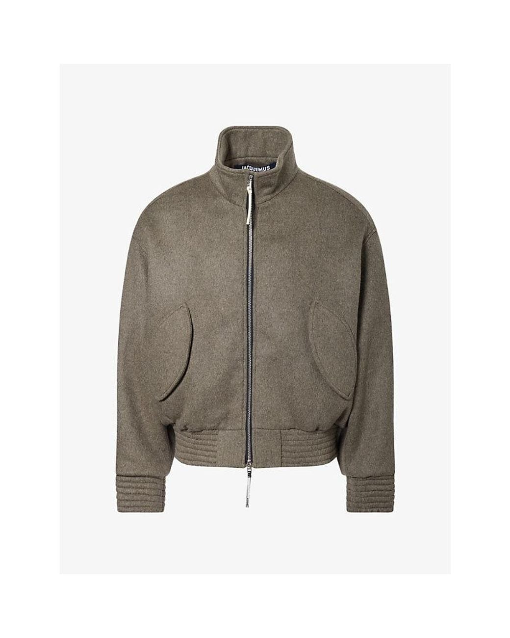 Jacquemus Green Le Losange Wool Bomber Jacket for men