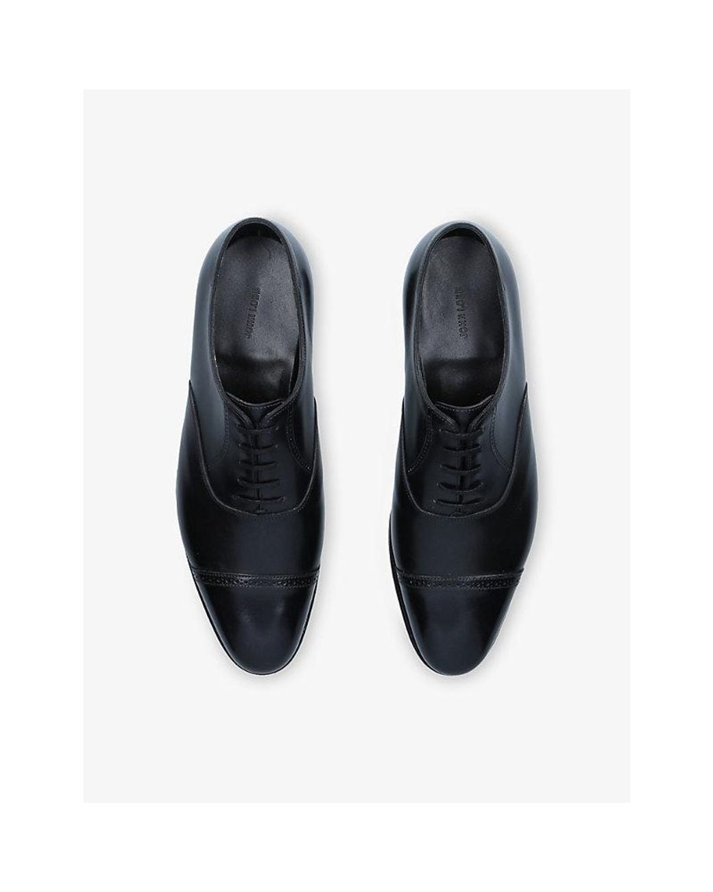 John Lobb Black City Ii Leather Oxford Shoes for men