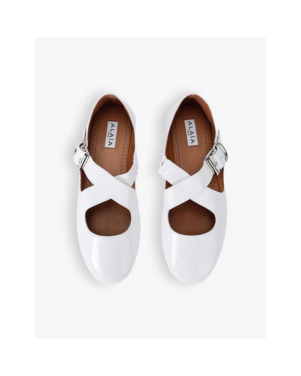 alaia-White-Criss-Cross-Patent