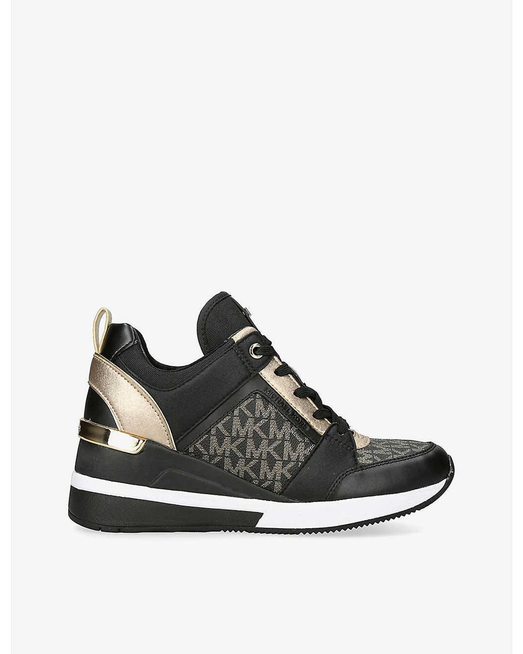 Michael michael kors sales georgie woven leather trainer