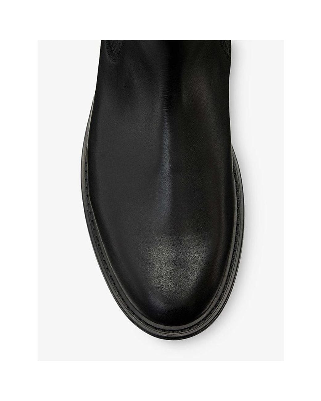 AllSaints Black Beryl Leather Chelsea Boots