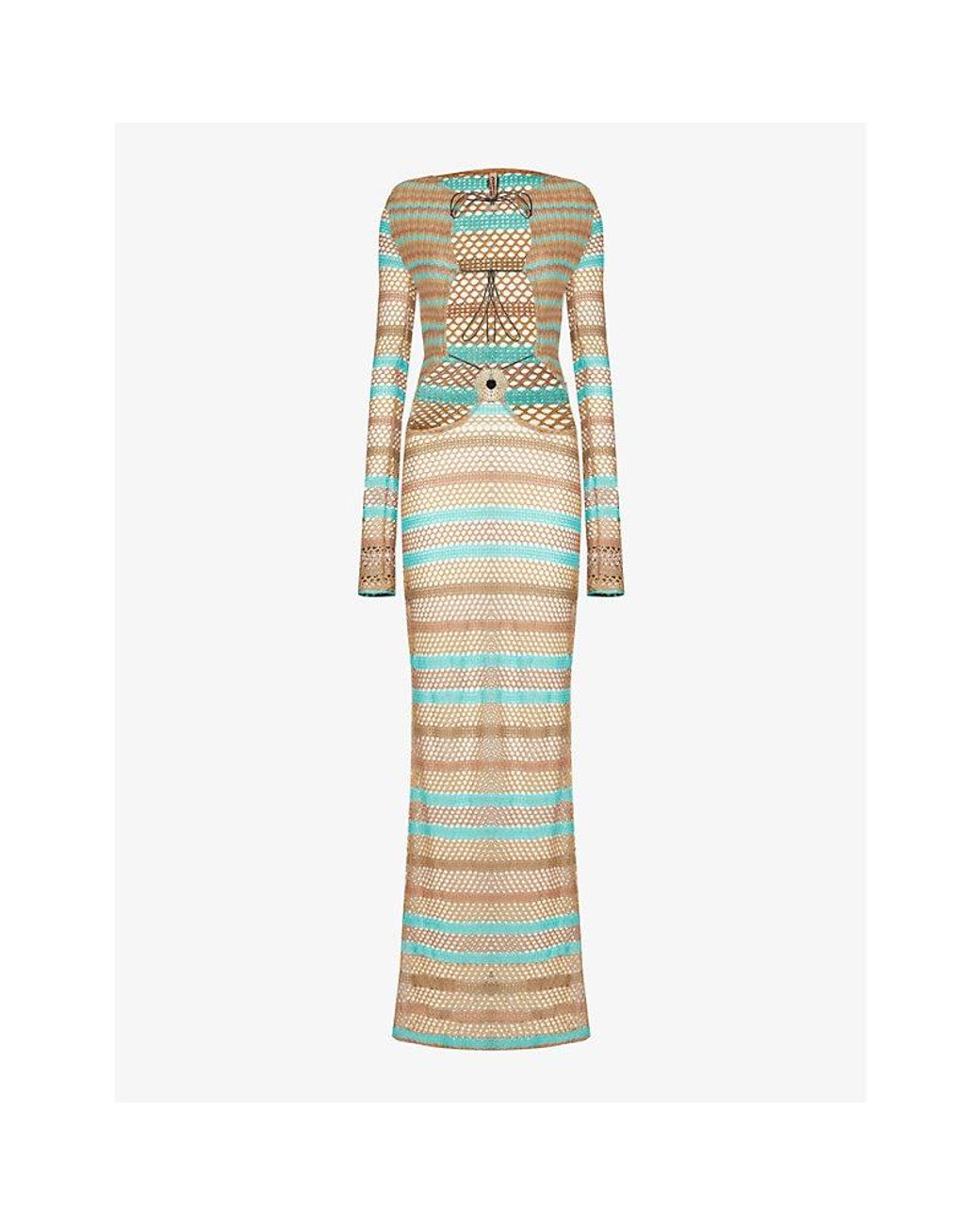 【JADED LONDON】Allure Maxi Dress 国内発送 Jaded London Allure Striped Woven-blend Maxi Dress in