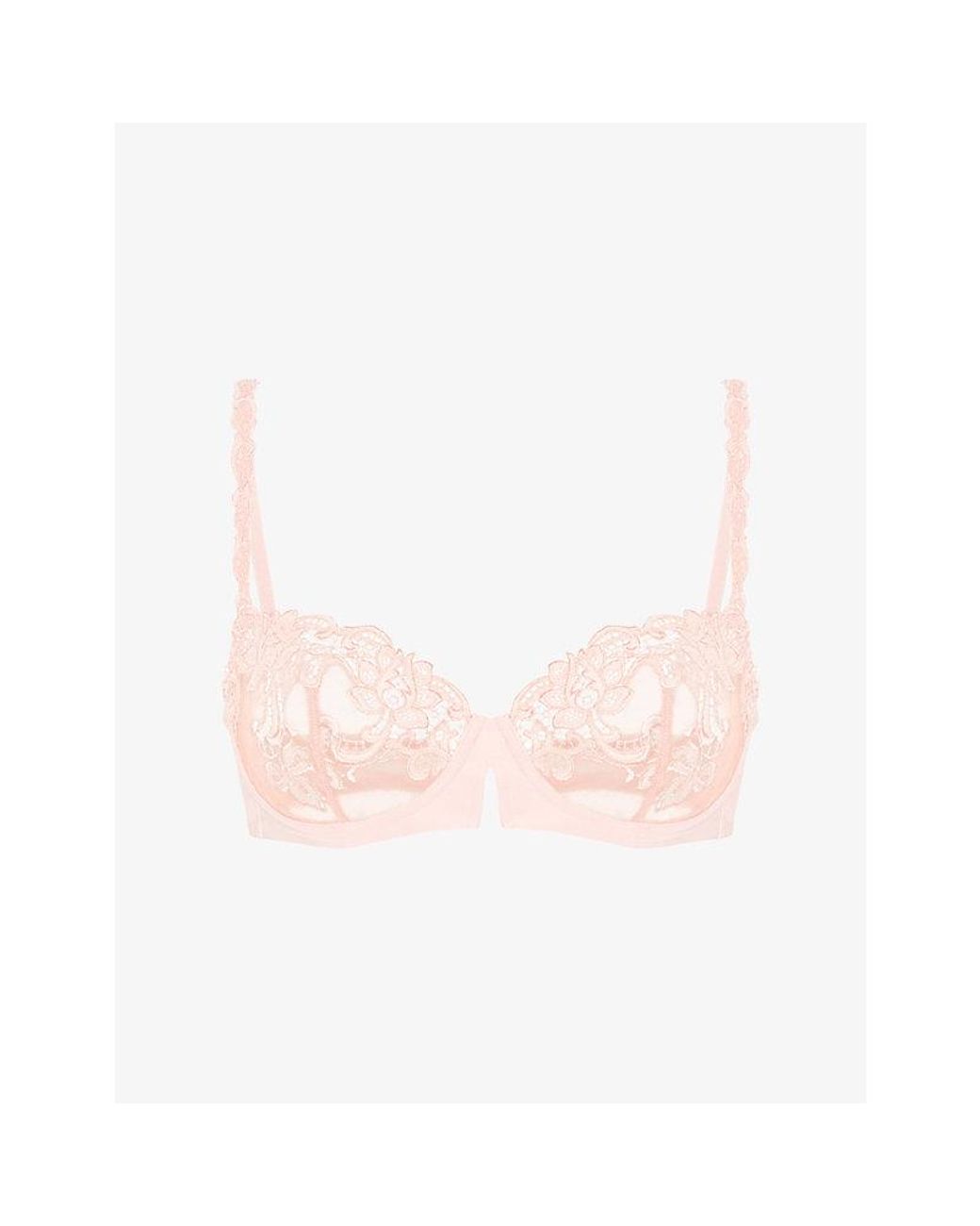 Simone Perele Pink Saga Half-Cup Underwired Lace Bra