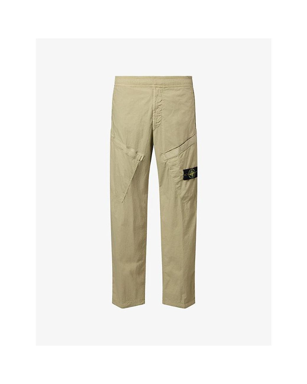 Stone Island Natural Tela Paracadute Stretch-Cotton Cargo Trousers for men