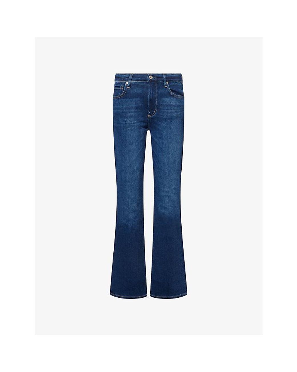 Citizens of Humanity Blue Lilah High-Rise Stretch-Denim Blend Jeans