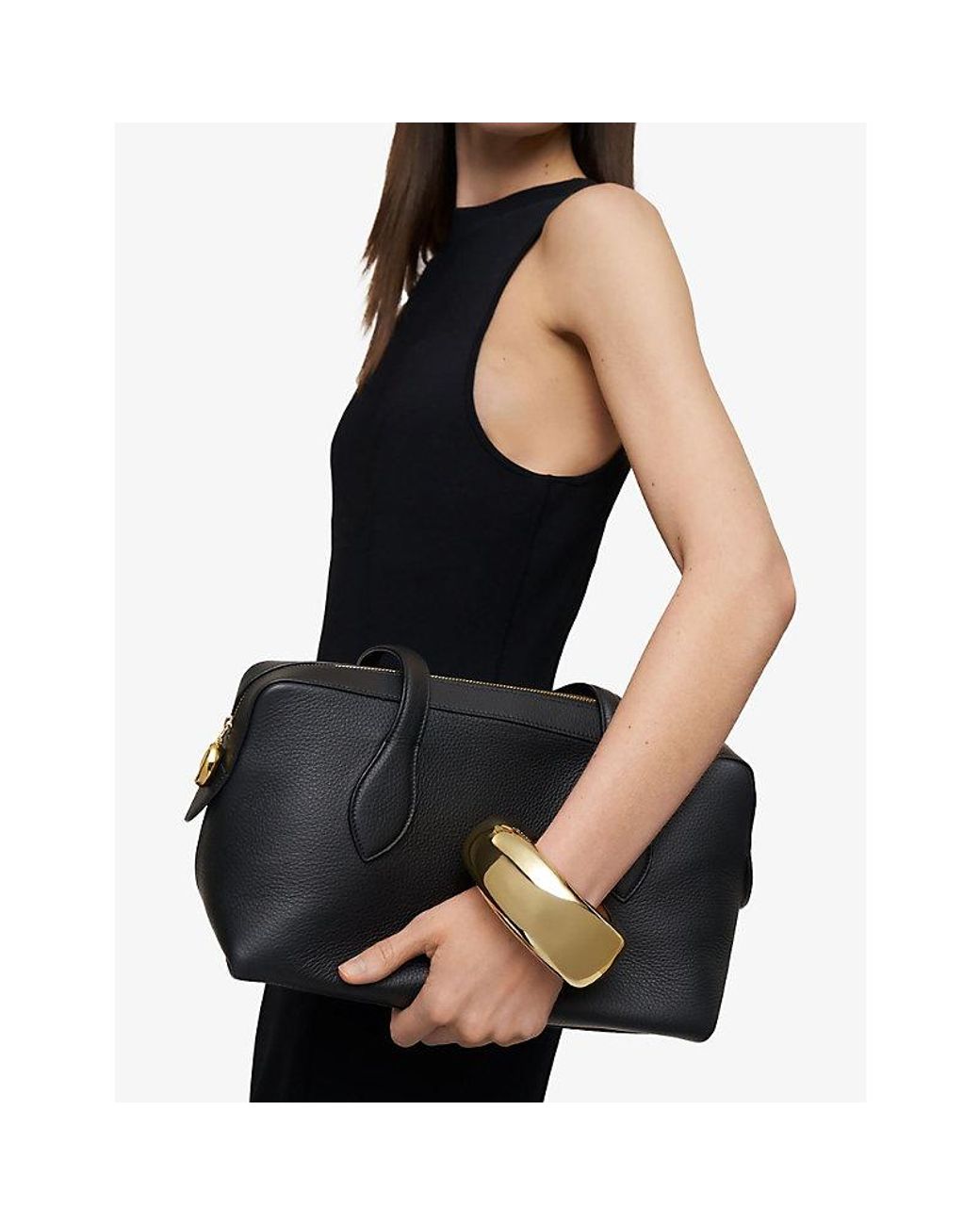Joseph Metallic Bean-Toned Metal Bangle