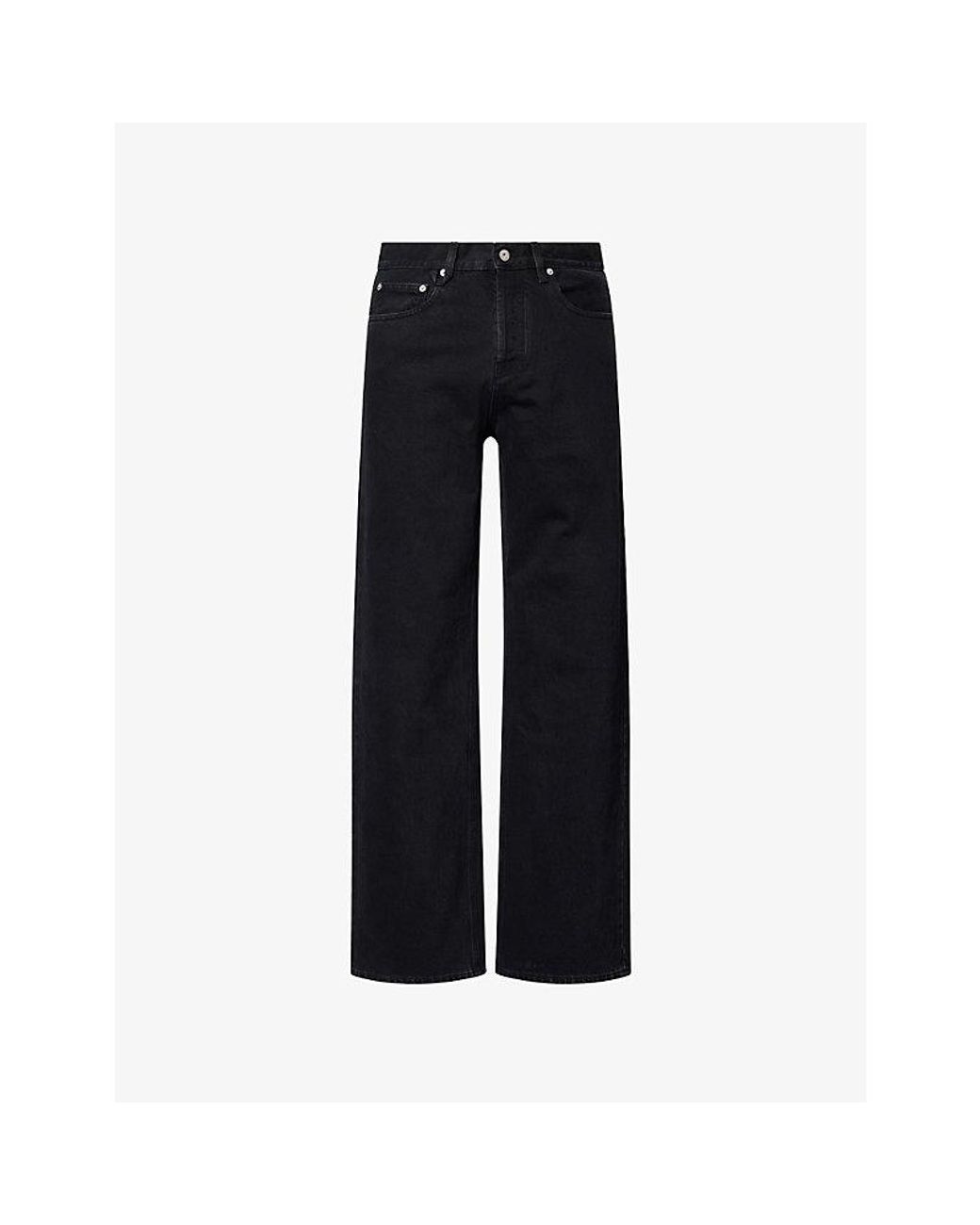Jacquemus Black Le De-Nimes Straight-Leg Denim Jeans for men