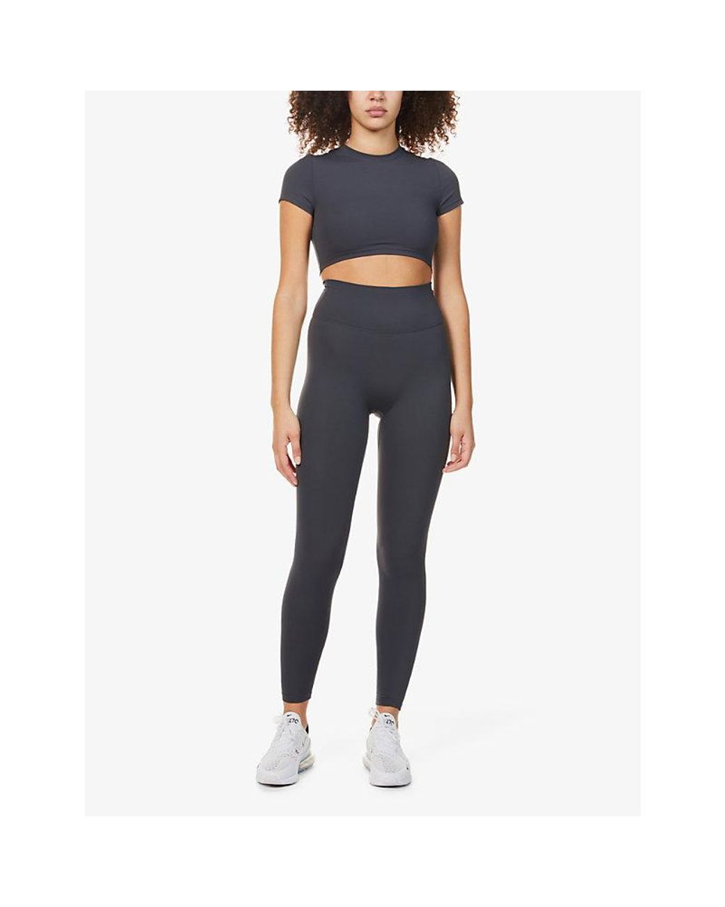 ADANOLA Blue Ultimate Tall Mid-Rise Stretch-Jersey Leggings