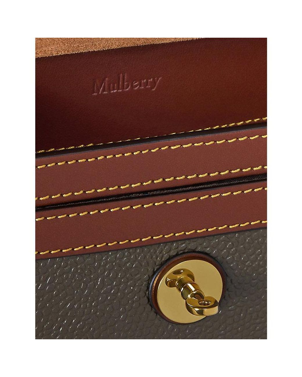 Mulberry Brown Antony Small Grained-Leather Messenger Bag