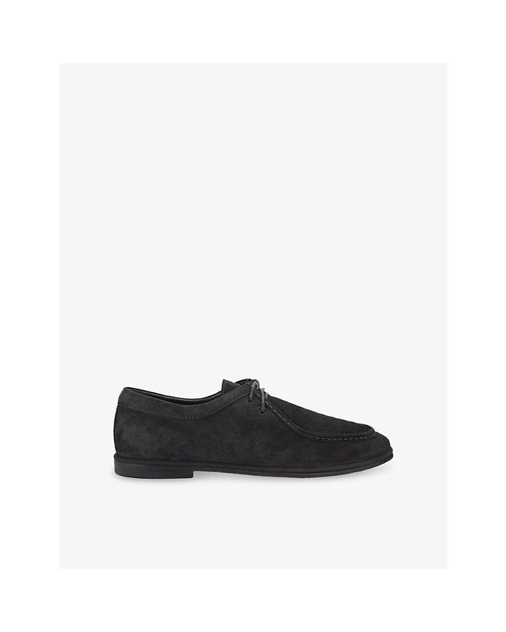 Steve Madden Black Stirling Suede Desert Boots for men