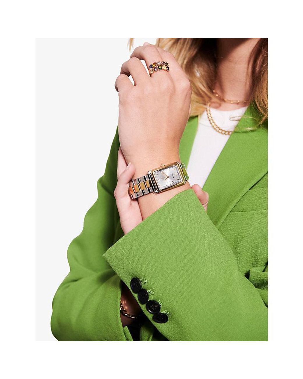 Sif Jakobs Metallic Santina-Plated, Stainless-Steel And Zirconia Stone Automatic Watch 24Mm