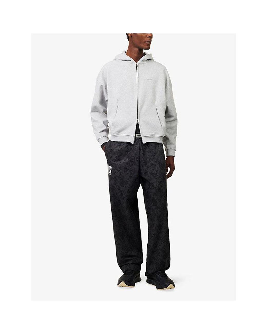 GYMSHARK White Training Evolved Zip-Up Cotton-Blend Hoody for men