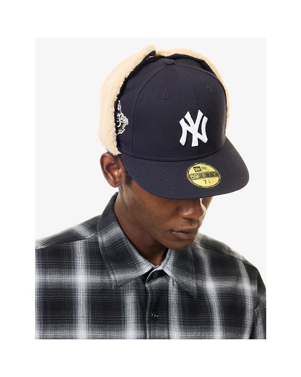 KTZ Blue 59Fifty Mlb World Series Dogear New York Yankees Cotton Cap