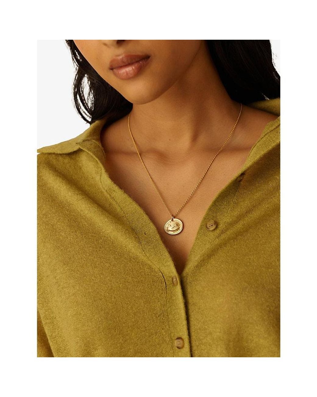 Missoma Metallic The Fortune Talisman Rope 18Ct Plated Brass Chain Necklace