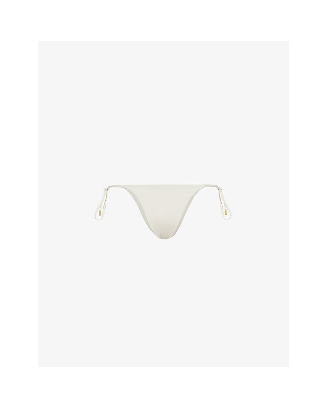 Cheap Monday White Palma High-Rise Bikini Bottoms