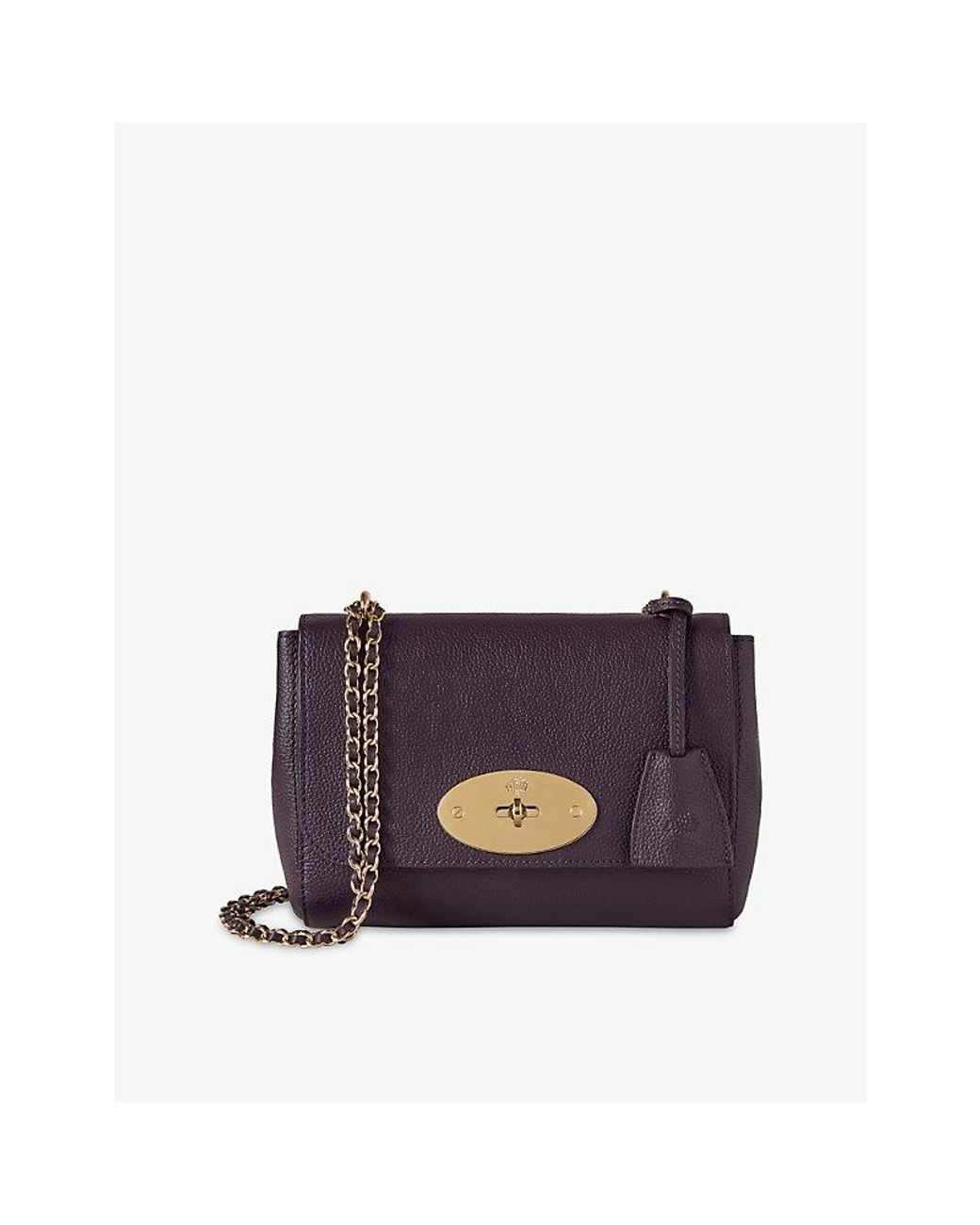 Mulberry Purple Lily Small Leather Shoulder Bag