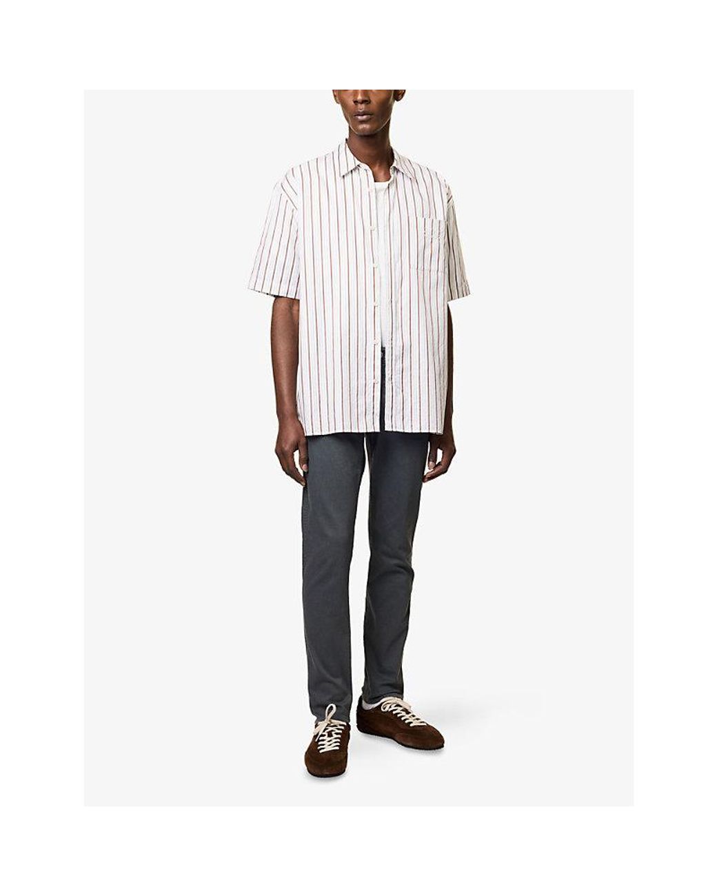 Replay Gray Anbass Slim-Fit Denim Jeans for men