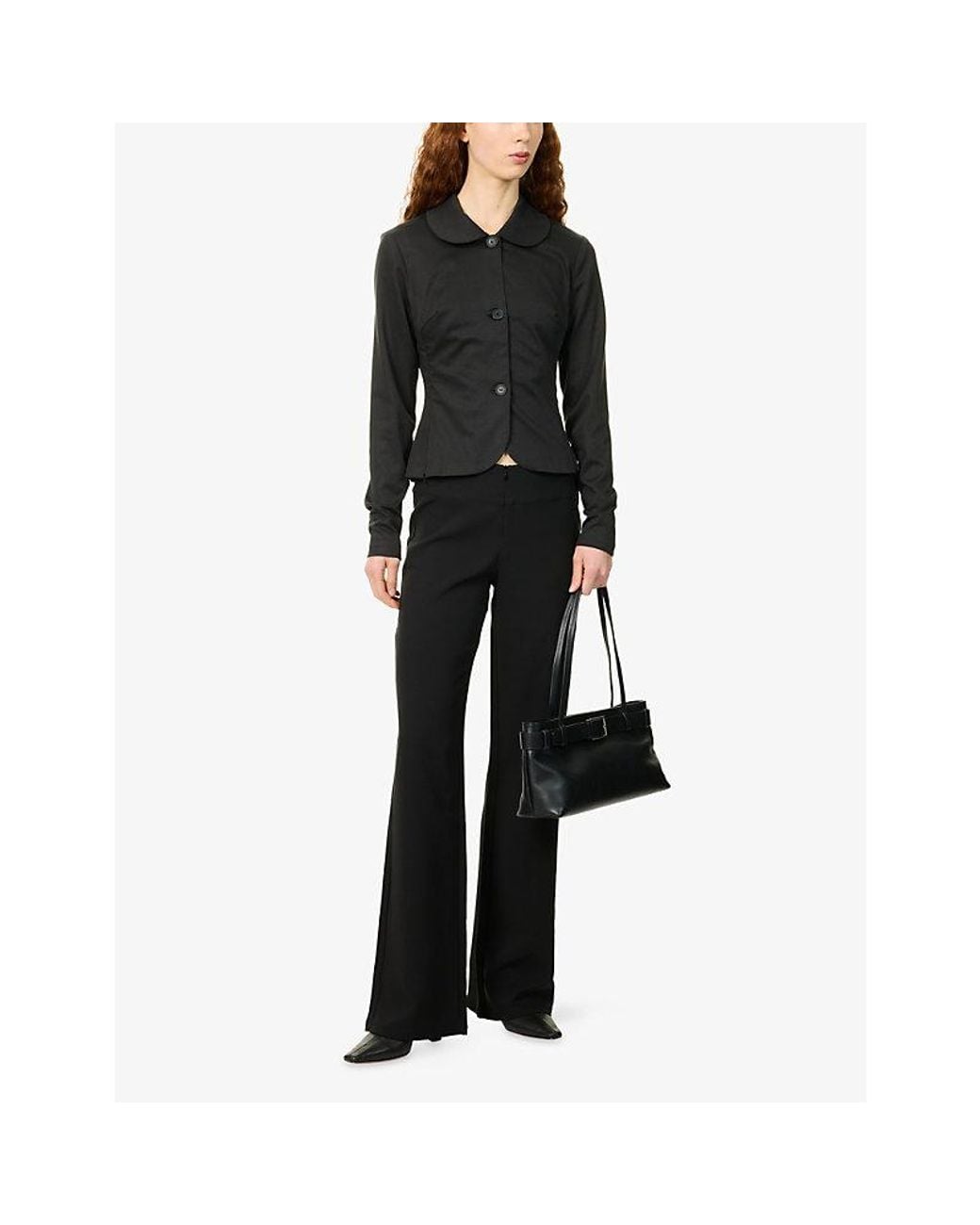 Peachy Den Blue Twiggy Muse Stretch-Woven Shirt