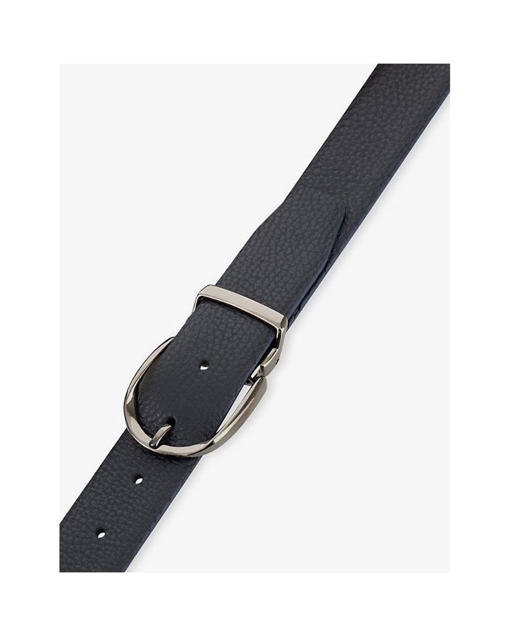 Boggi Black Reversible Leather Belt for men