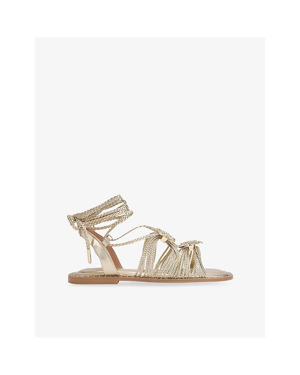 Carvela Kurt Geiger Natural Marina Faux-Leather Sandals