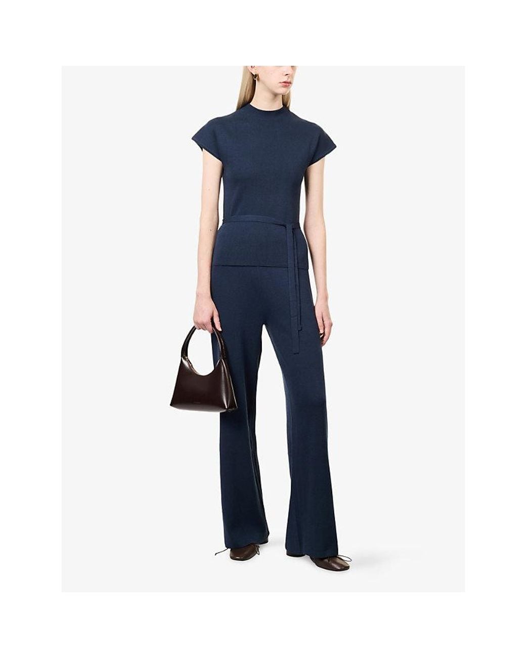 4th & Reckless Blue Mirabelle Straight-Leg Woven Trousers