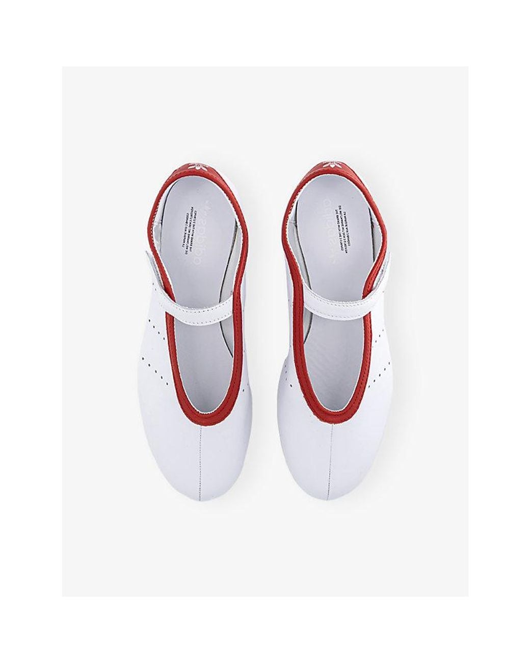Adidas White Stan Smith Leather Ballet Flats