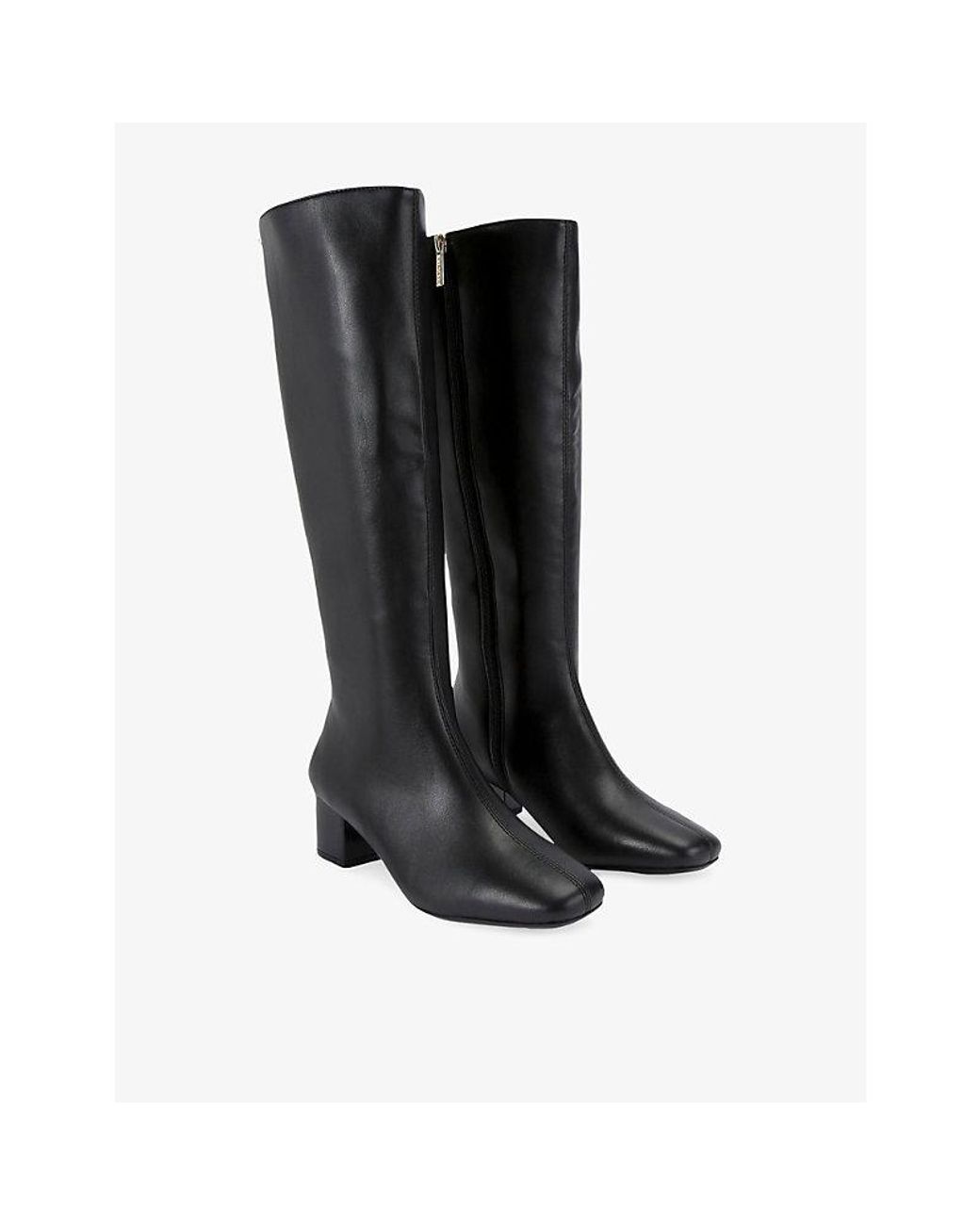 Carvela Kurt Geiger Black Cleo Leather Knee-High Boots