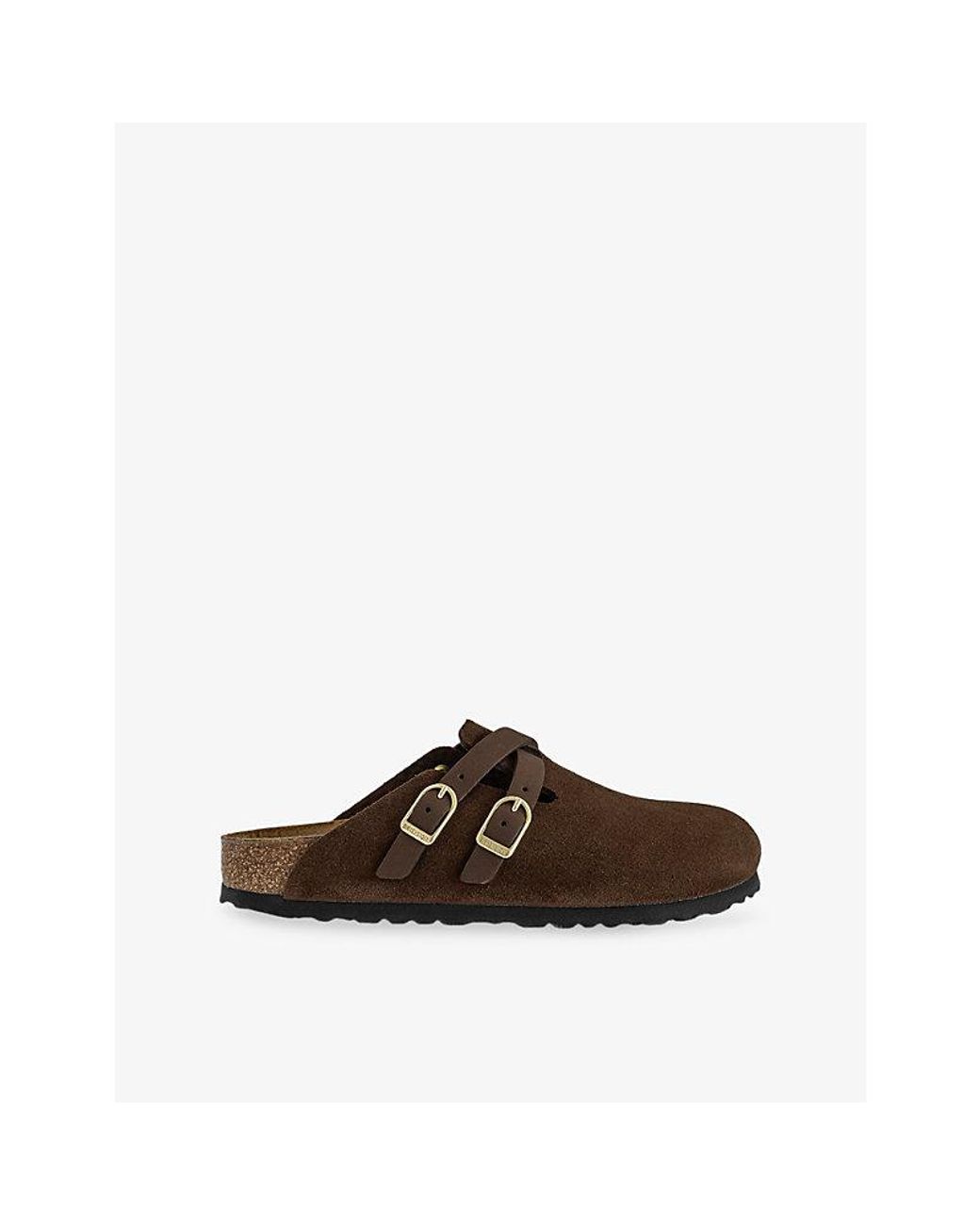 Birkenstock Brown Blair Suede Clogs