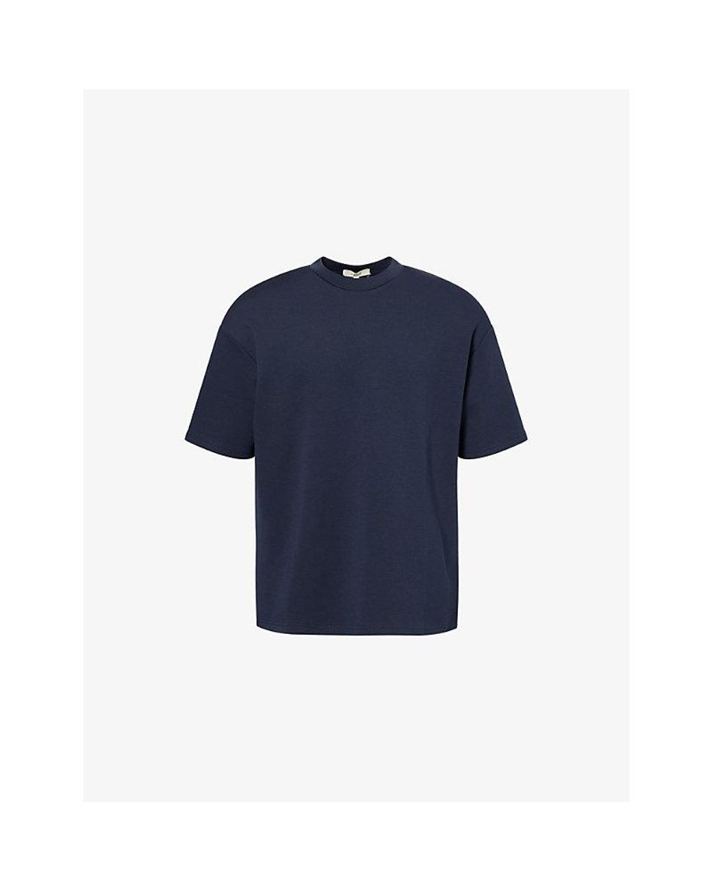 Arne Blue Everyday Luxe Cotton-Blend T-Shirt for men