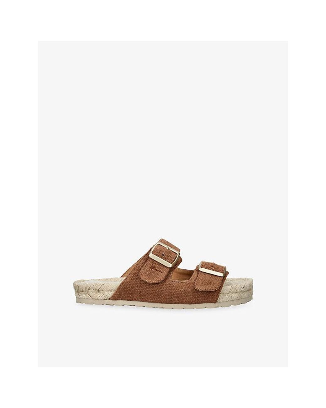 Manebí Brown Hamptons Nordic Canvas Sandals