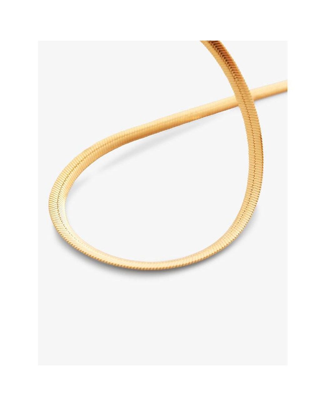 Monica Vinader Metallic Snake Chain 18Ct-Vermeil Sterling- Necklace 50Cm