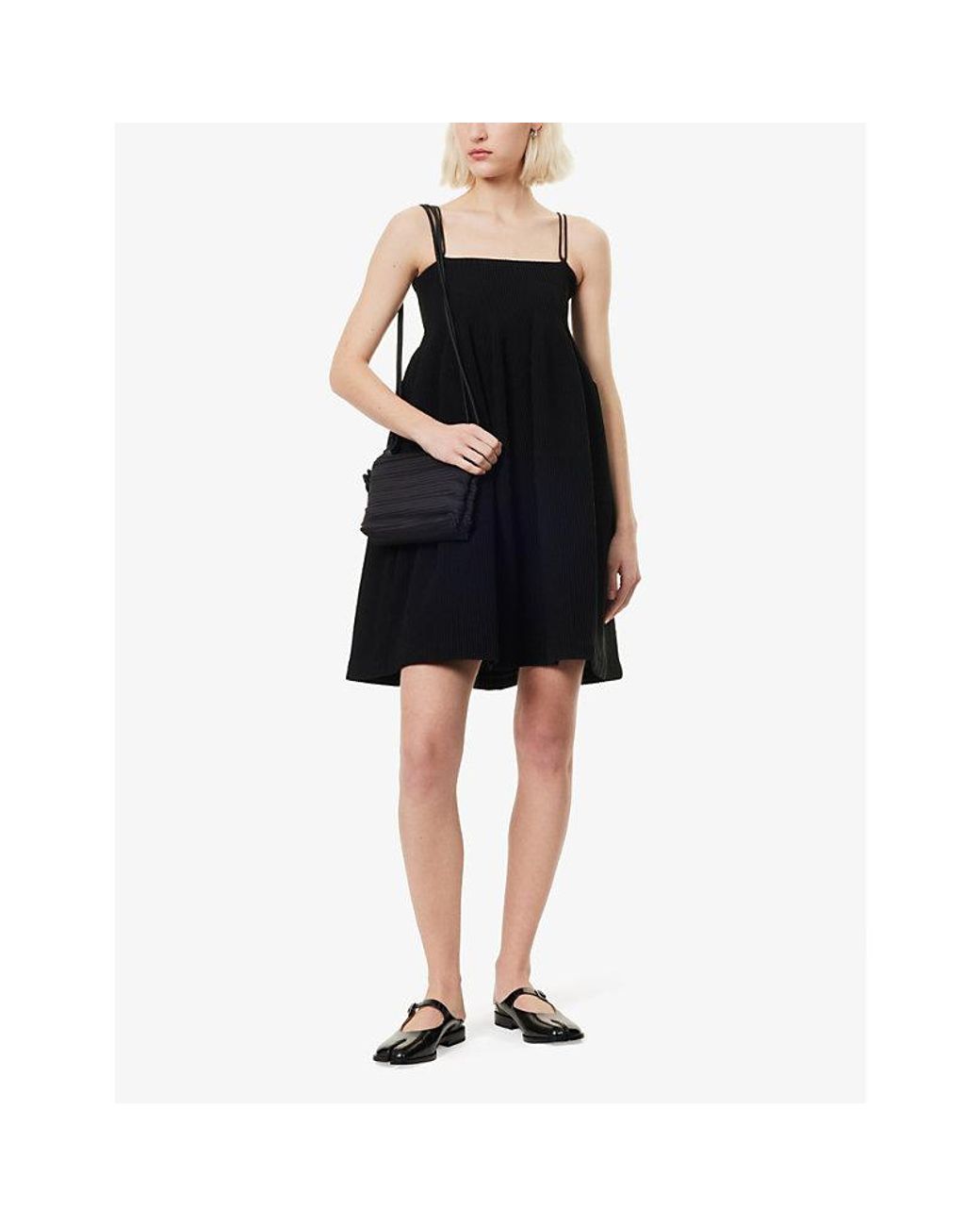 cfcl HYPHA SHORT SLEEVE MINI DRESS ブラック 【公式通販】