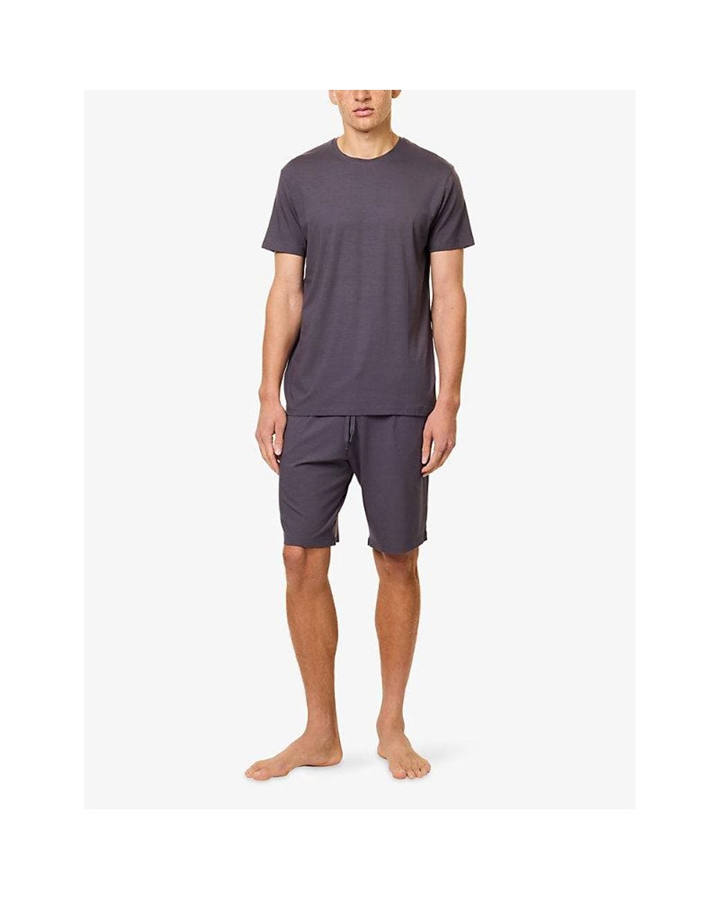 Derek Rose Purple Basel Short-Sleeve Modal-Jersey T-Shirt for men