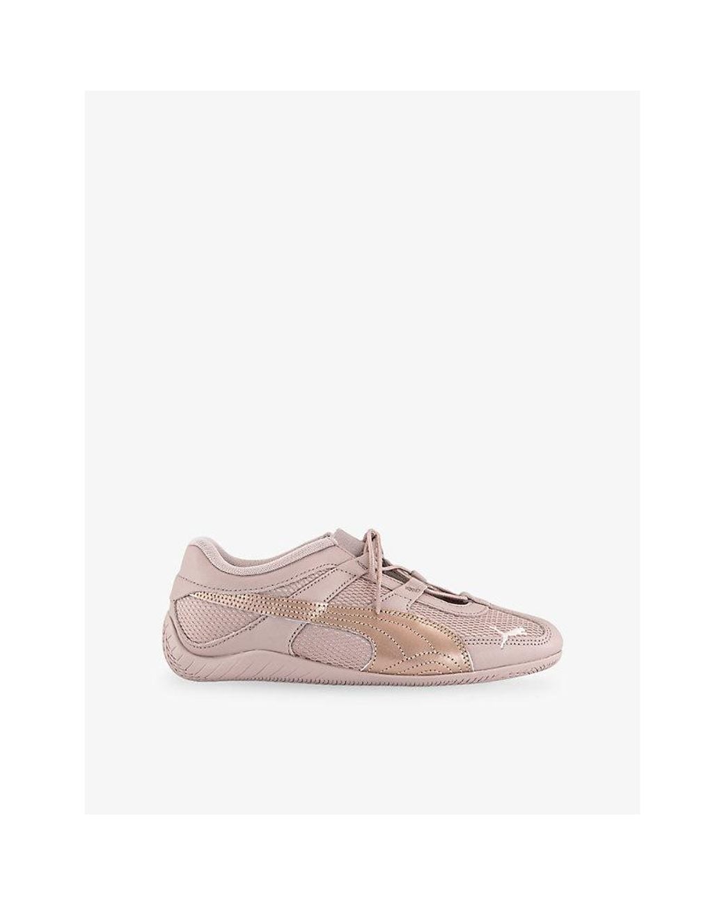 PUMA Pink Speedcat Go Leather And Mesh Trainers