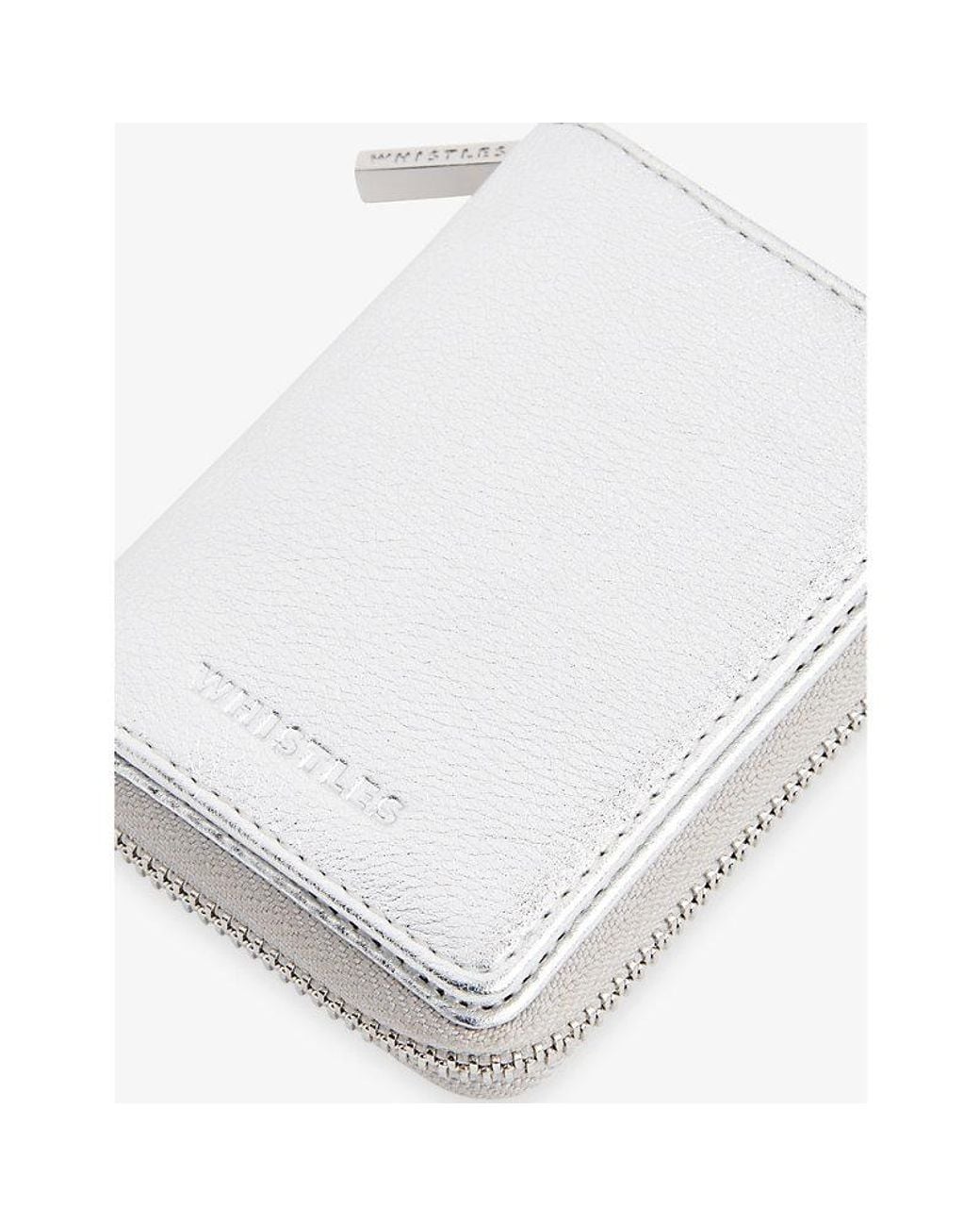 Whistles White Koa Compact Leather Purse