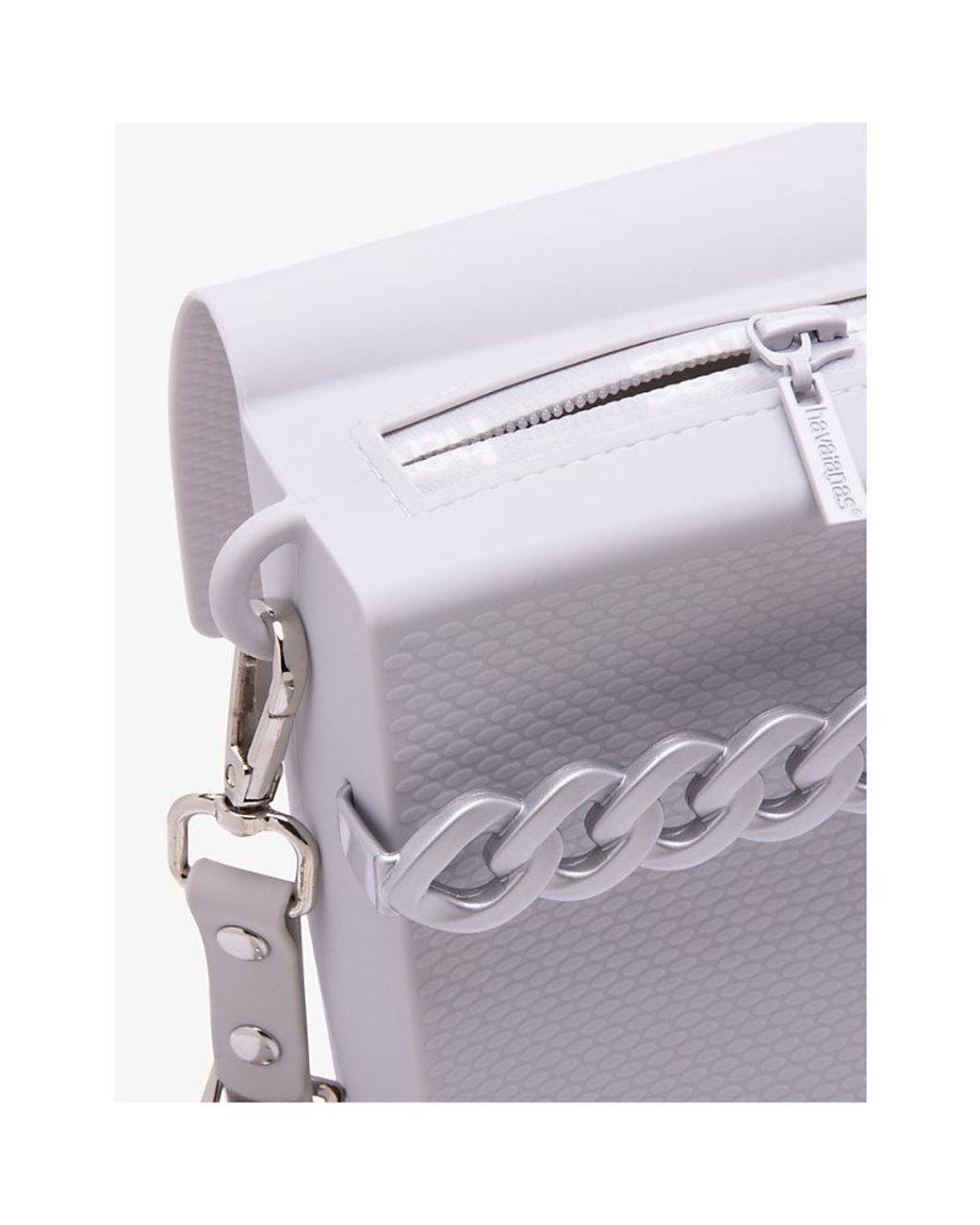 Havaianas White Casual Ii Silicone Cross-Body Bag