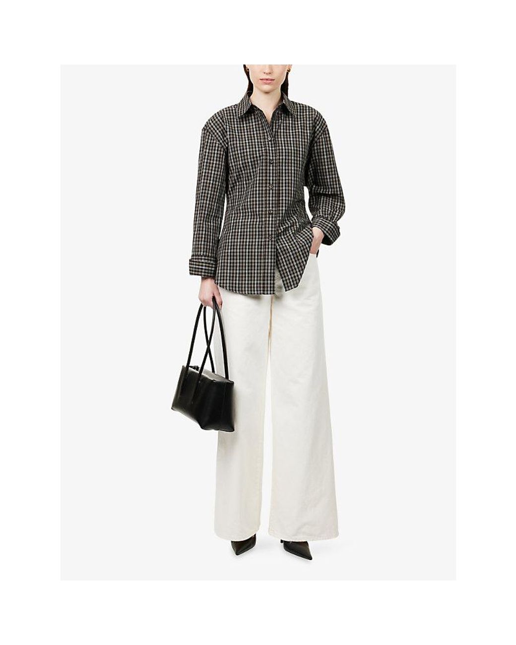 Twp White Tiny Dancer Wide-Leg Denim Jeans