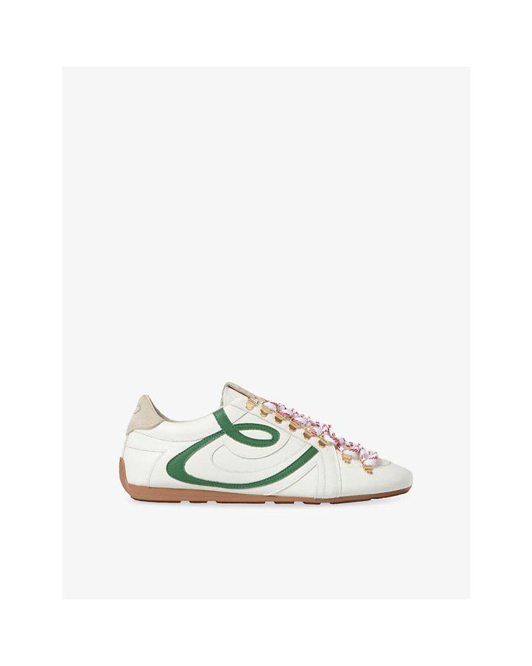 Claudie Pierlot Green Swing Leather Trainers