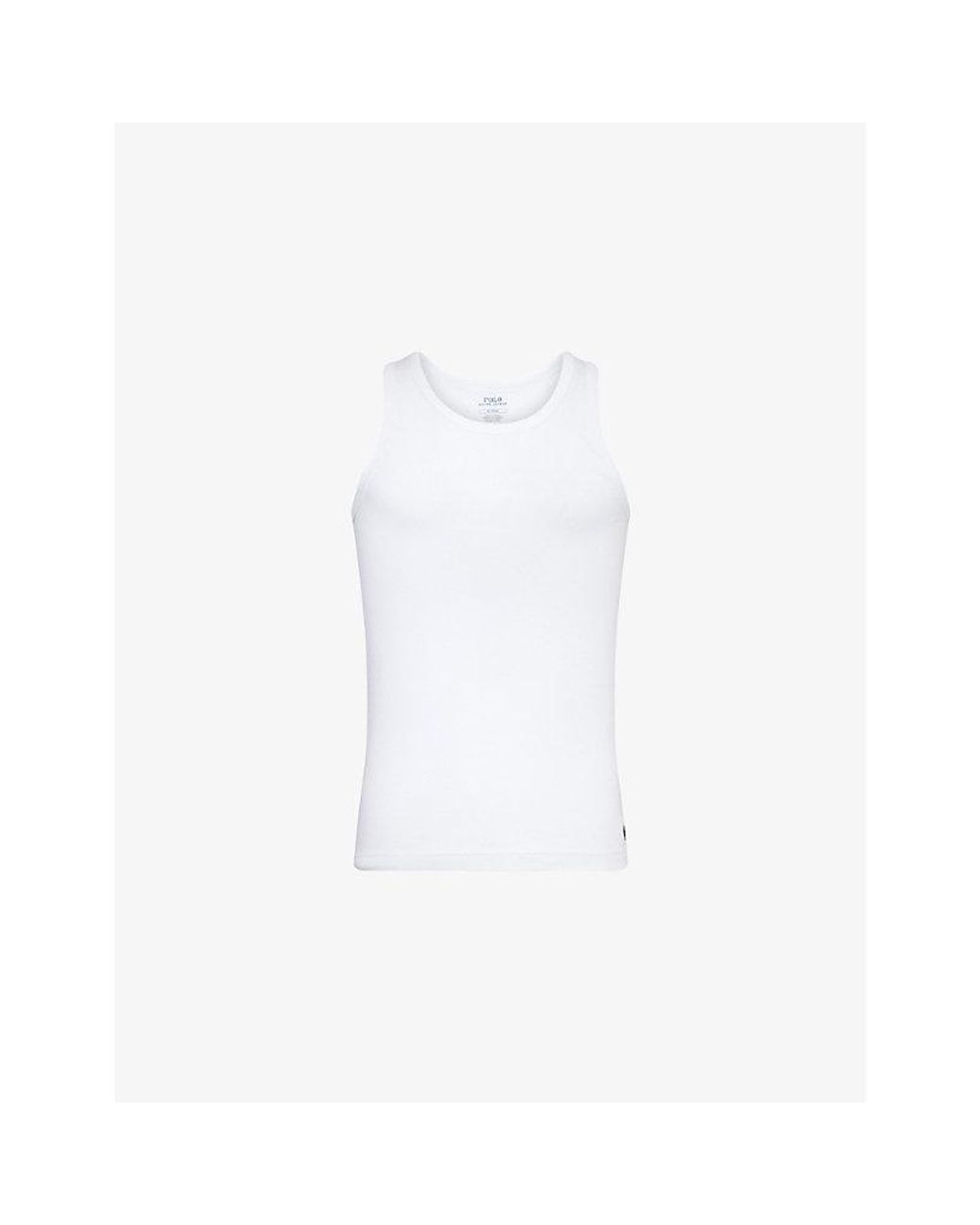 Polo Ralph Lauren White Pack Of Two Cotton Vests for men