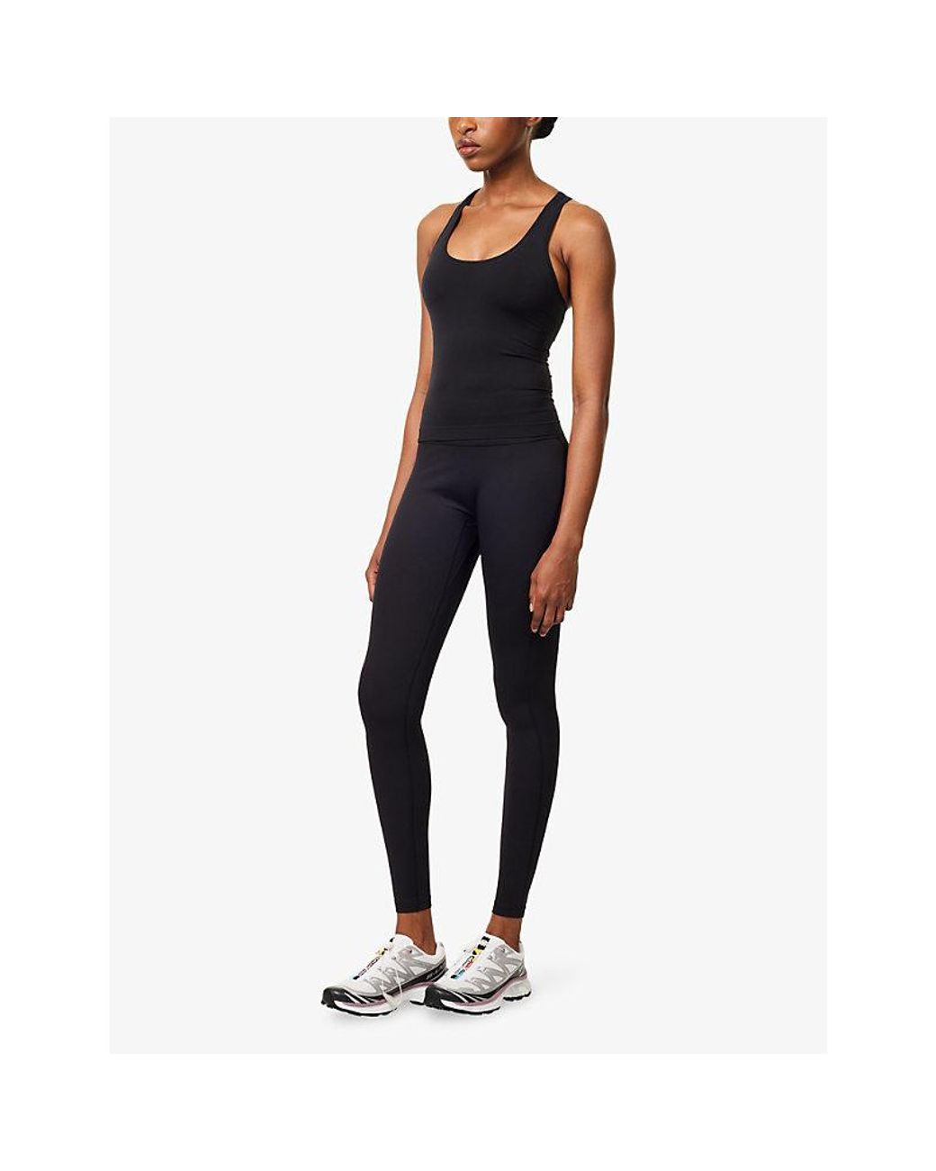 GYMSHARK Black Bareform Stretch-Jersey Tank Top