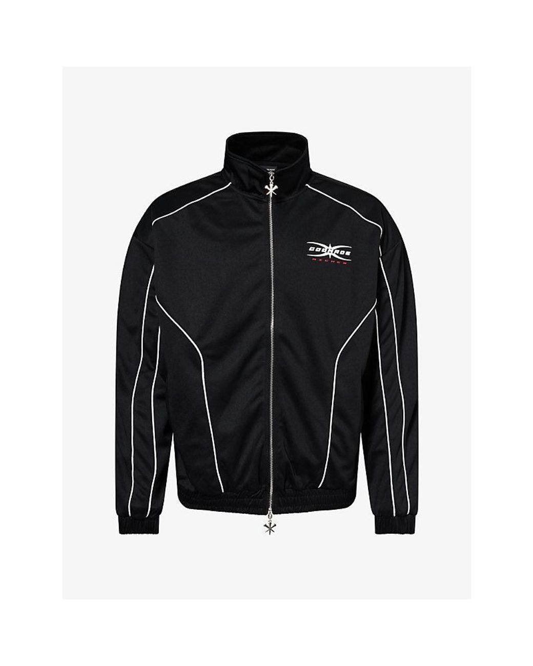 GODMADE Black Finish Line Cotton Jacket for men