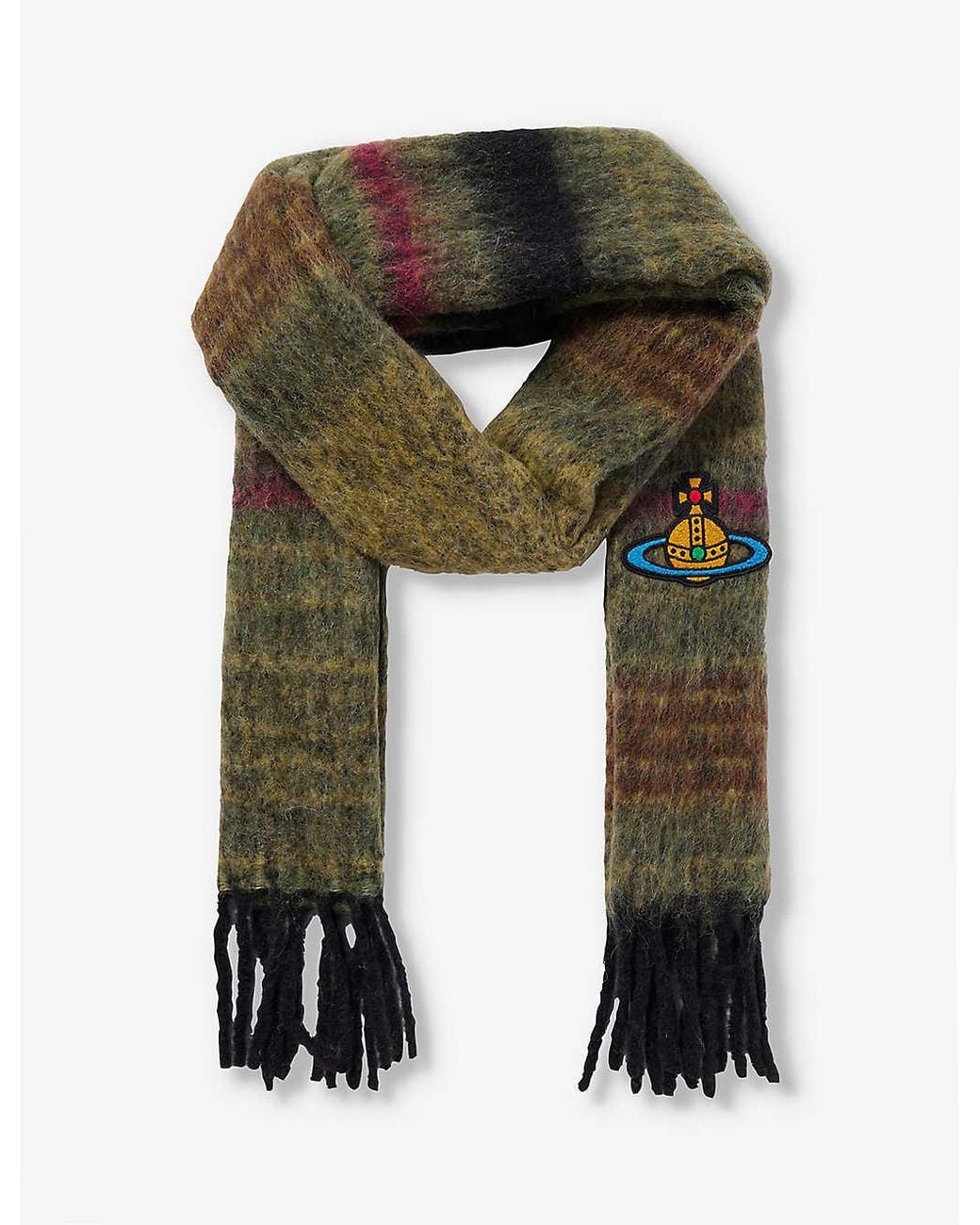 VIVIENNE WESTWOOD wool tassle scarf